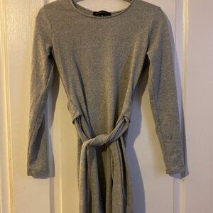 Grey Wrap Dress